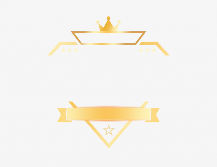双1112电商金色发光钻石皇冠