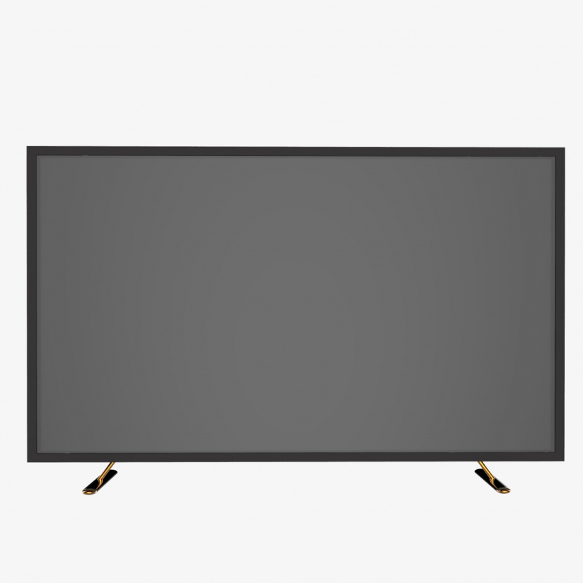 黑色平面电视显示屏免抠元素