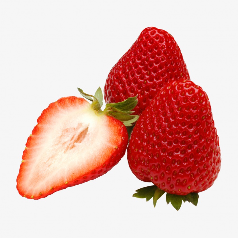 水果蛋糕切果酱草莓维生素