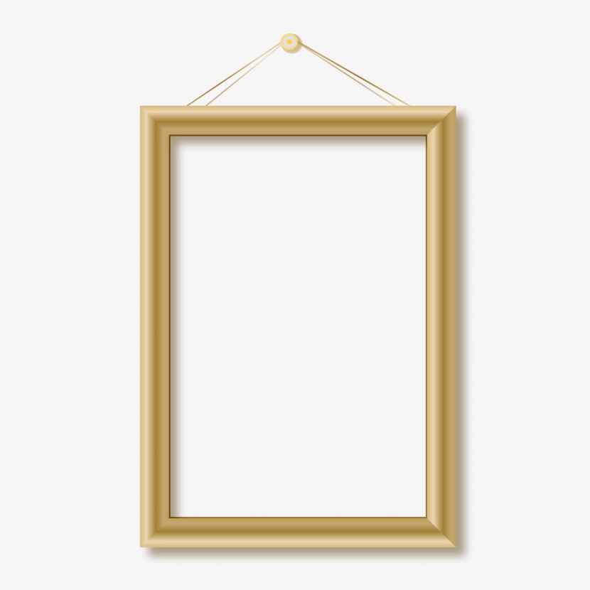 金色质感画框装饰相框