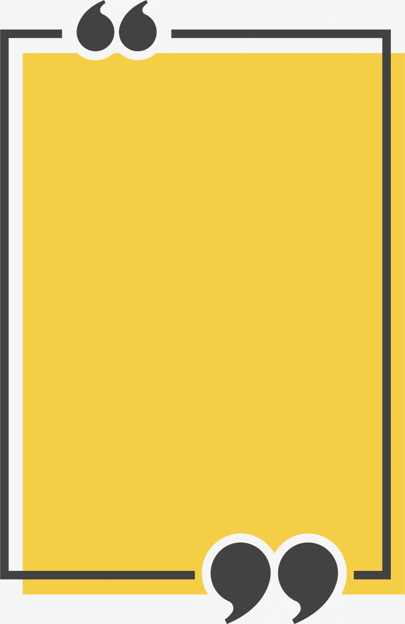 黄色矩形文本框边框