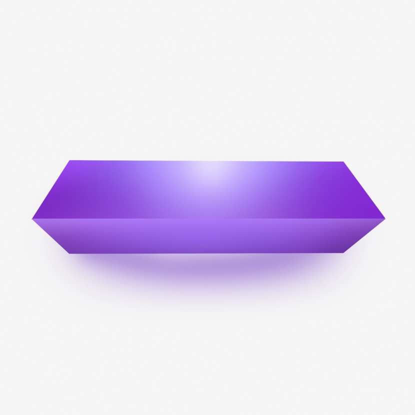 紫色立体按键标签
