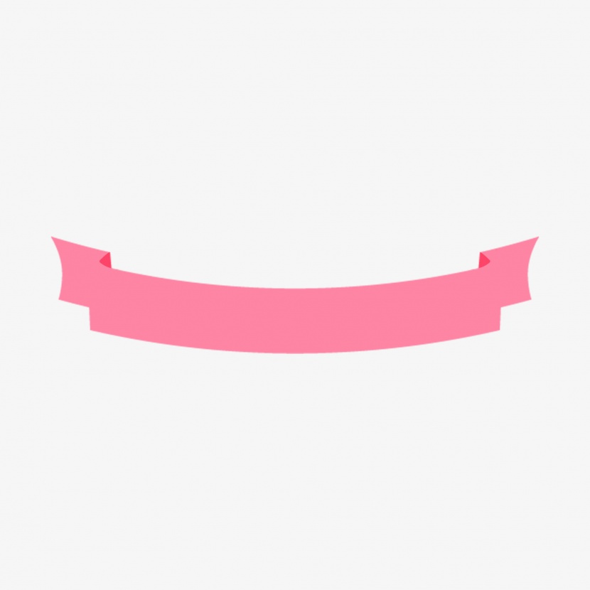 粉红色彩带标题框