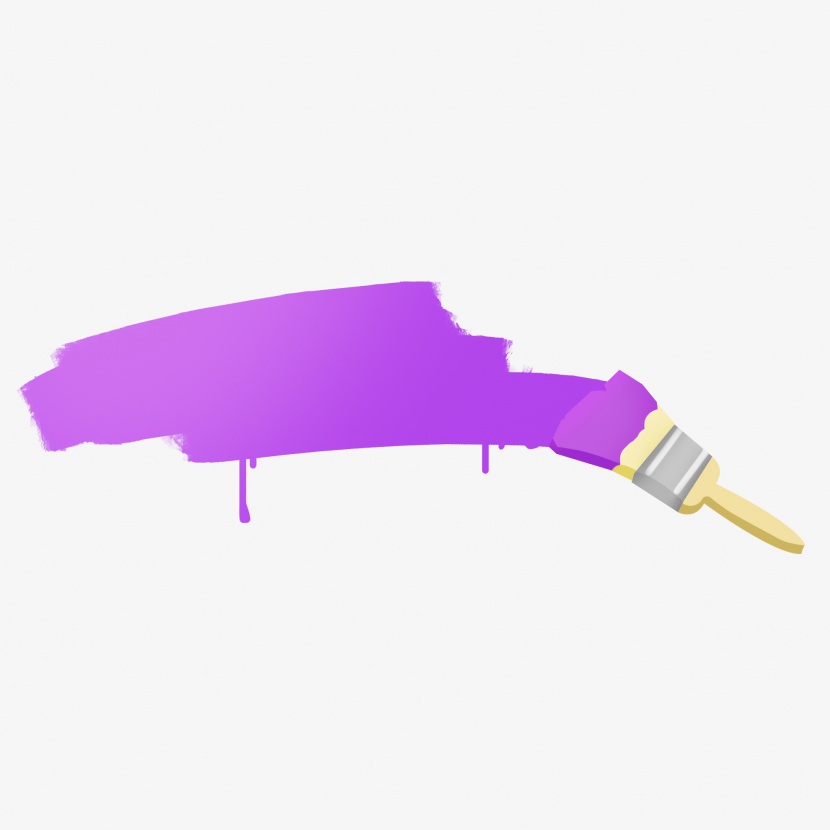 紫色的油漆框插画边框文字框