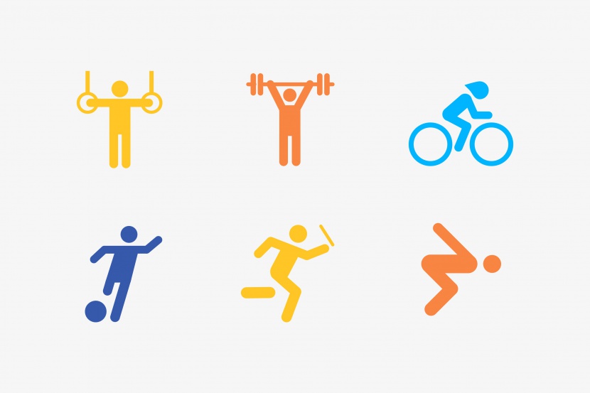 奥林匹克运动项目图标元素