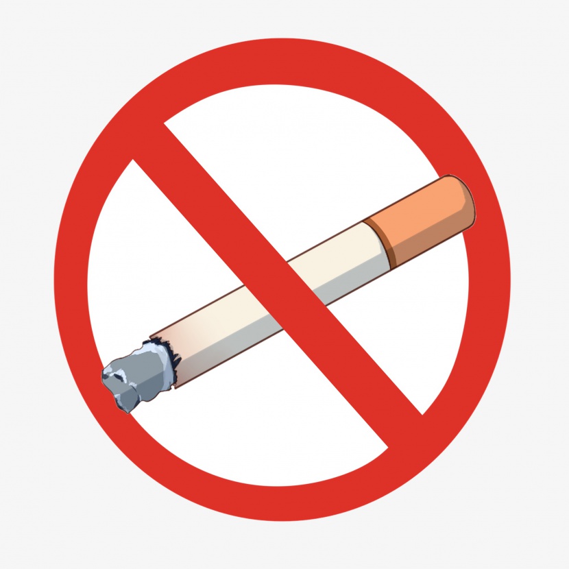 世界无烟日关爱生命禁烟标志