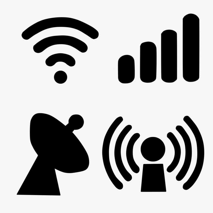 无限网络信号信息图标元素