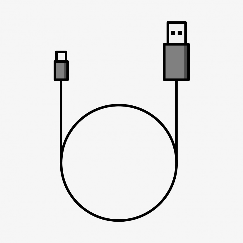 微型USB电缆图标