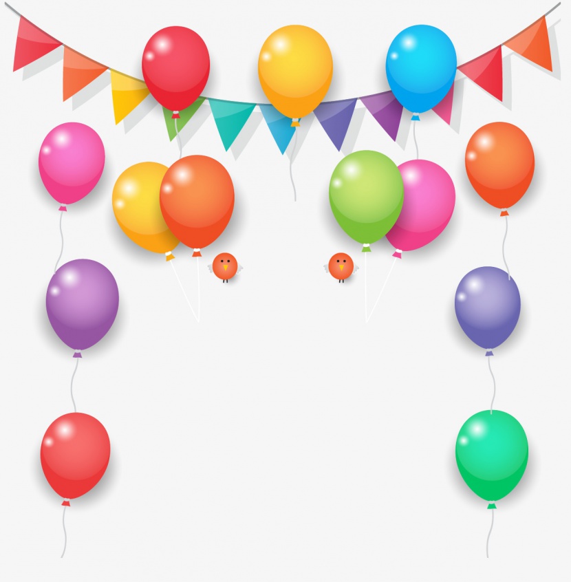 节日派对庆祝气球彩带装饰