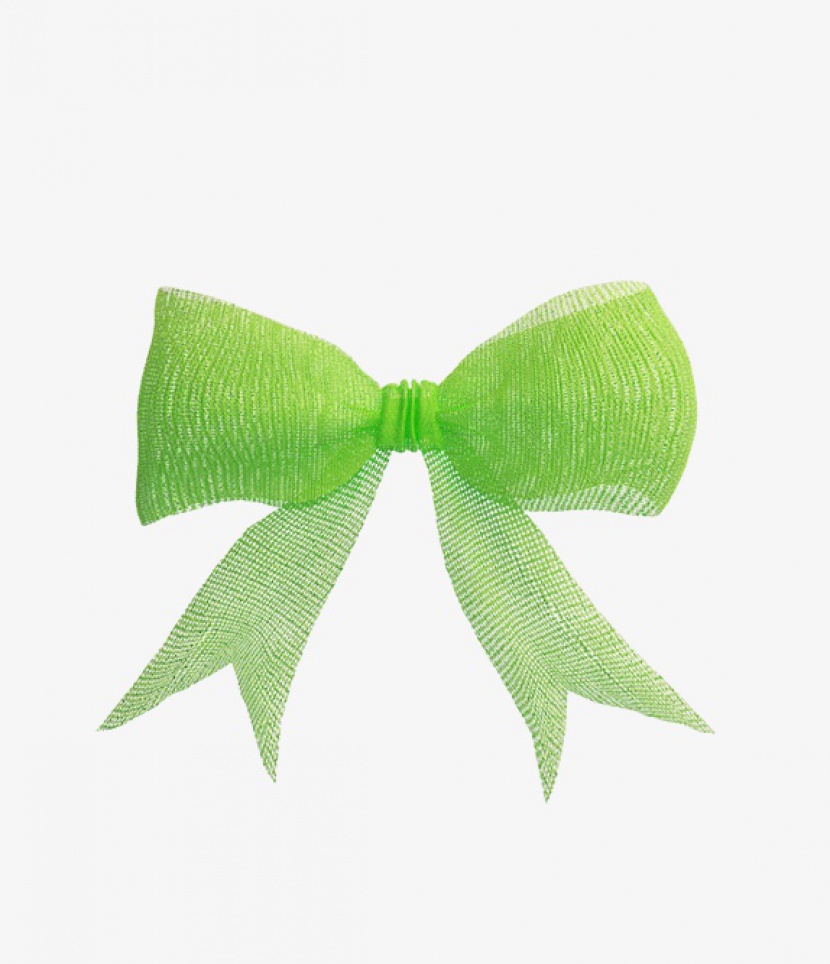 绿色蝴蝶结系带