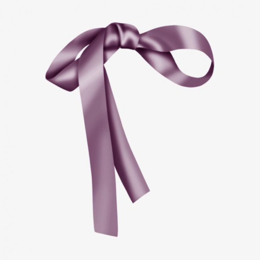 紫色柔光丝带蝴蝶结