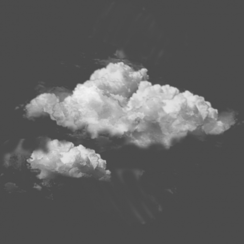 大团云朵手绘PNG