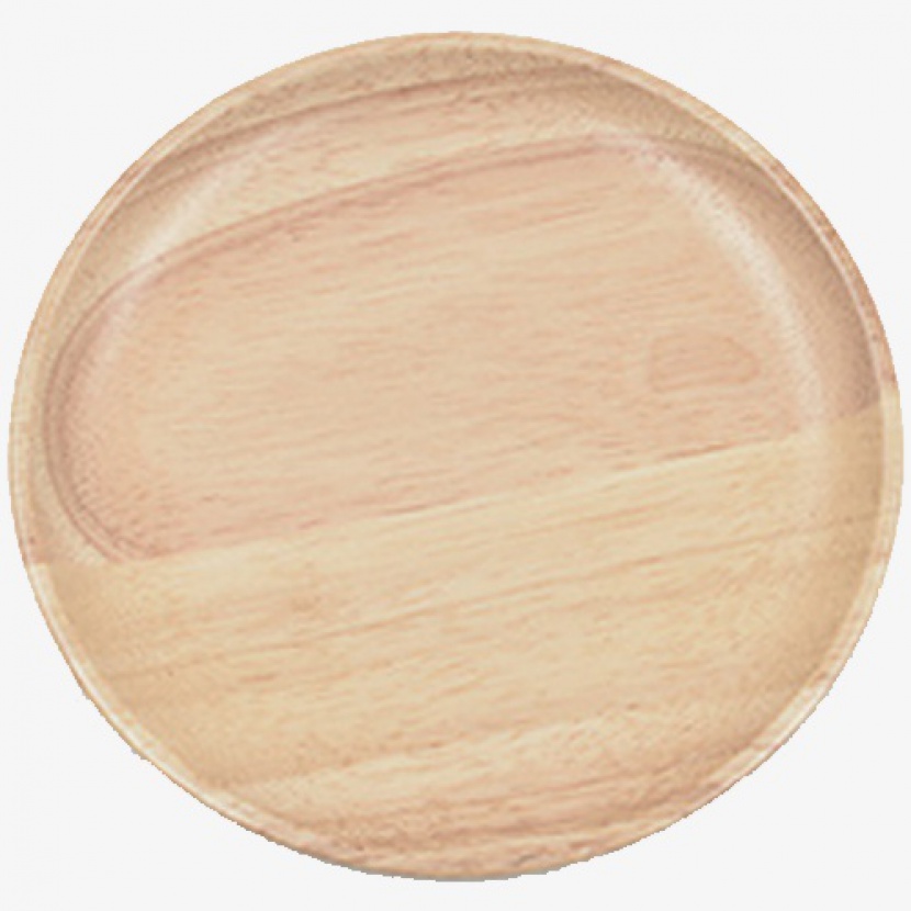 圆形木质盘子