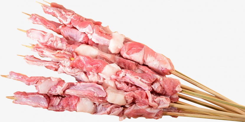 新疆风味生食羊肉串