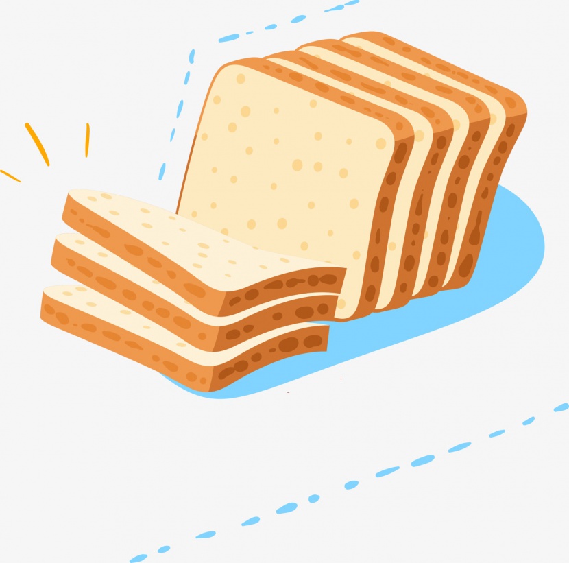 卡通吐司切片面包