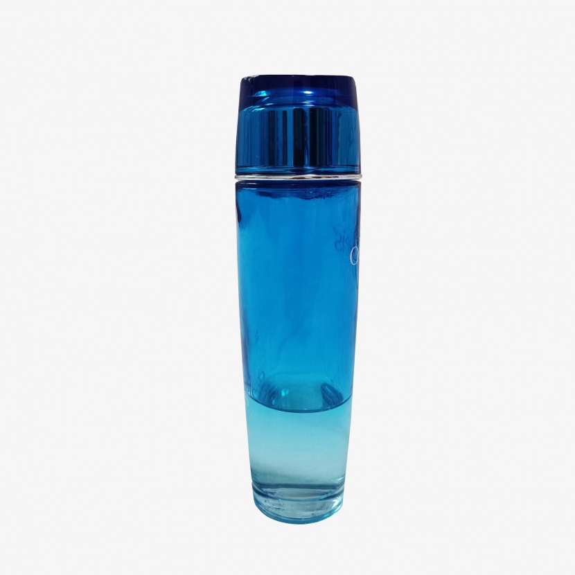 护肤品精华水搽脸护肤水润蓝色瓶子png