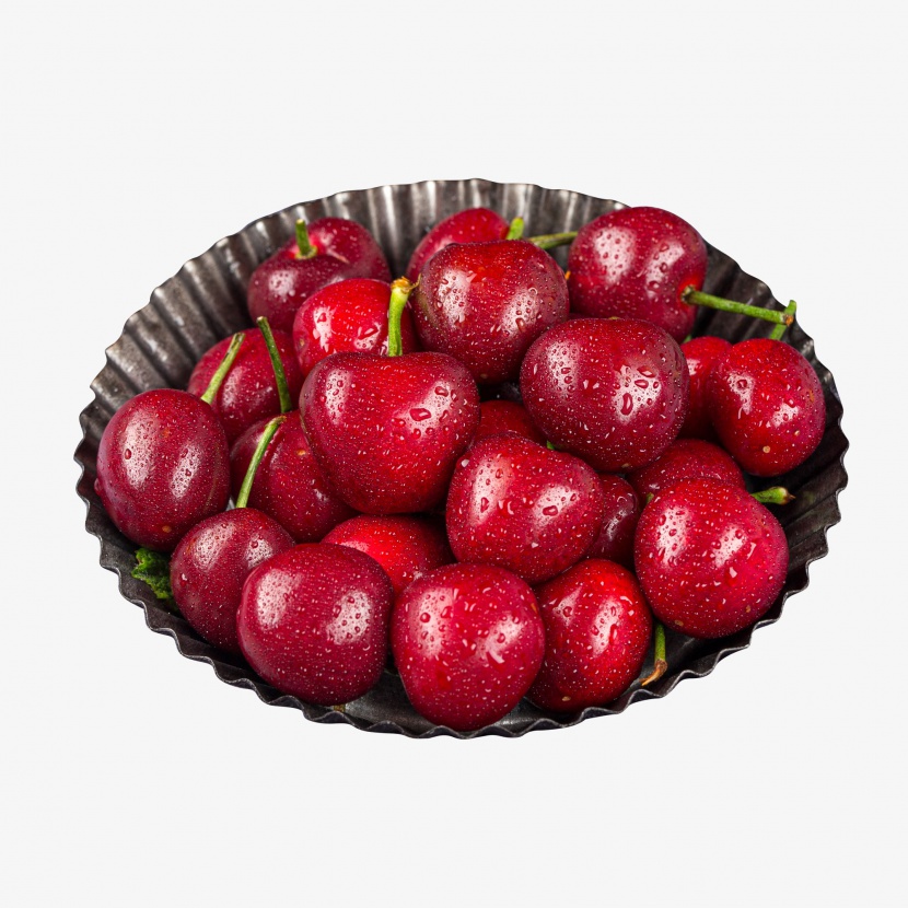 夏季红色车厘子水果元素