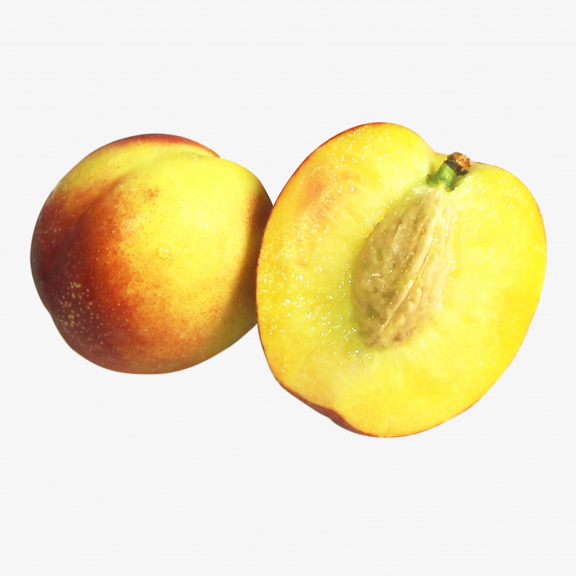 油桃切开水果实物免抠png素材