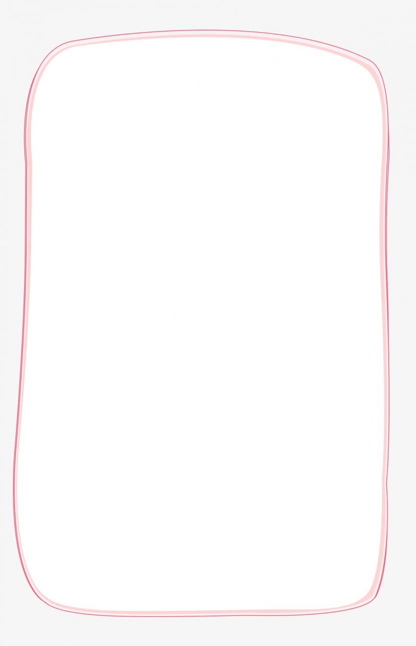 粉色手绘不规则边框