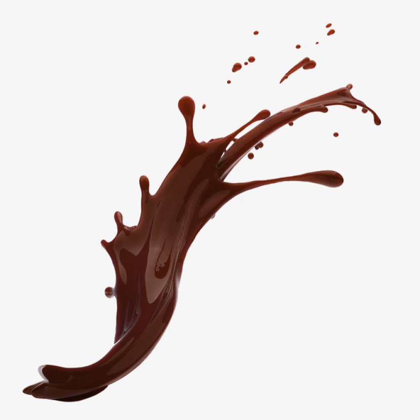 飞溅的巧克力液体
