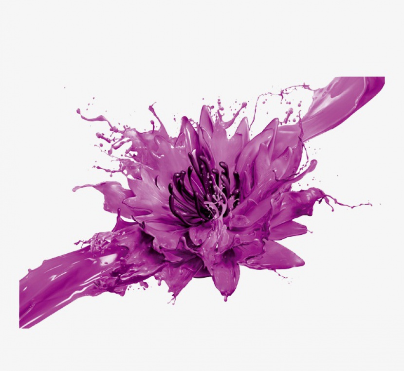 紫色液体花