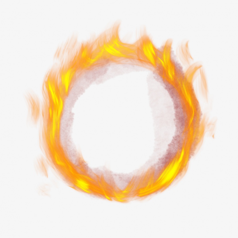 火焰圆形框