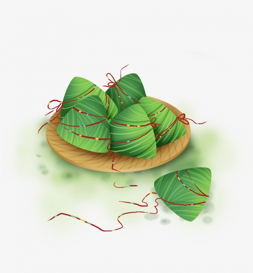 端午节制作竹粽子