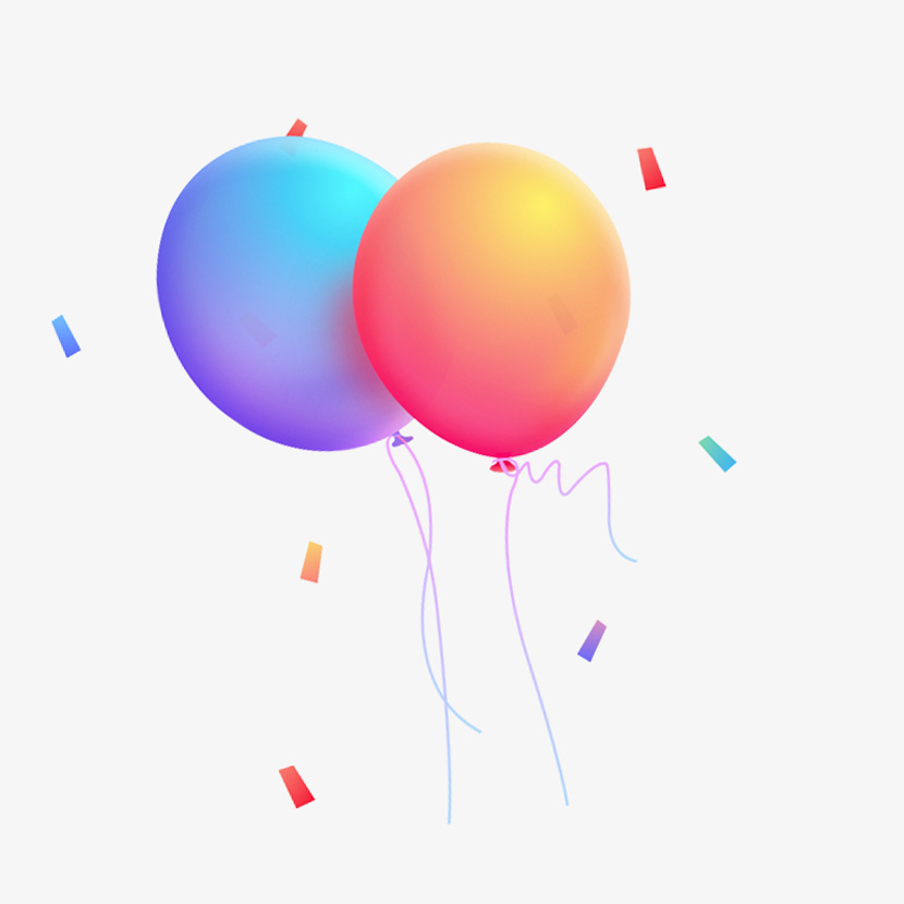多彩气球漂浮物节日