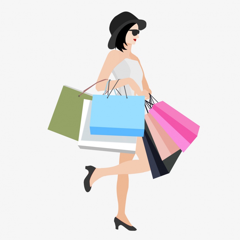 卡通购物拎购物袋女性