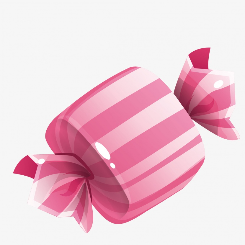 粉色条纹包装糖果
