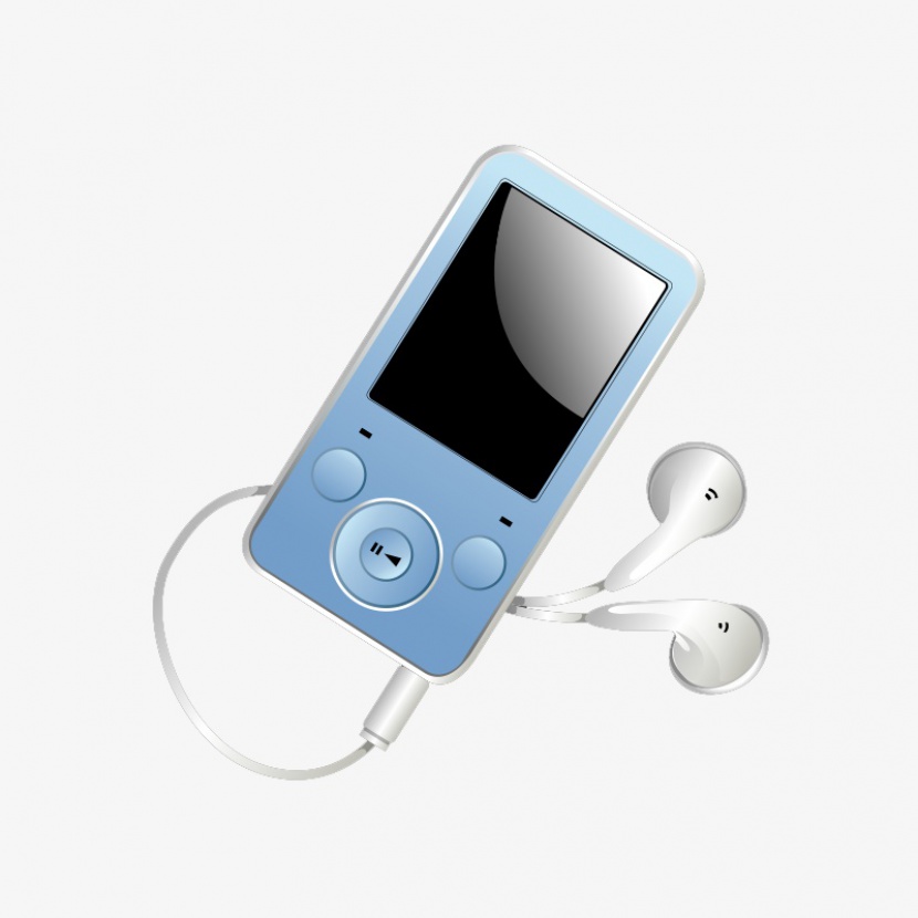 MP3音乐播放器耳机素材