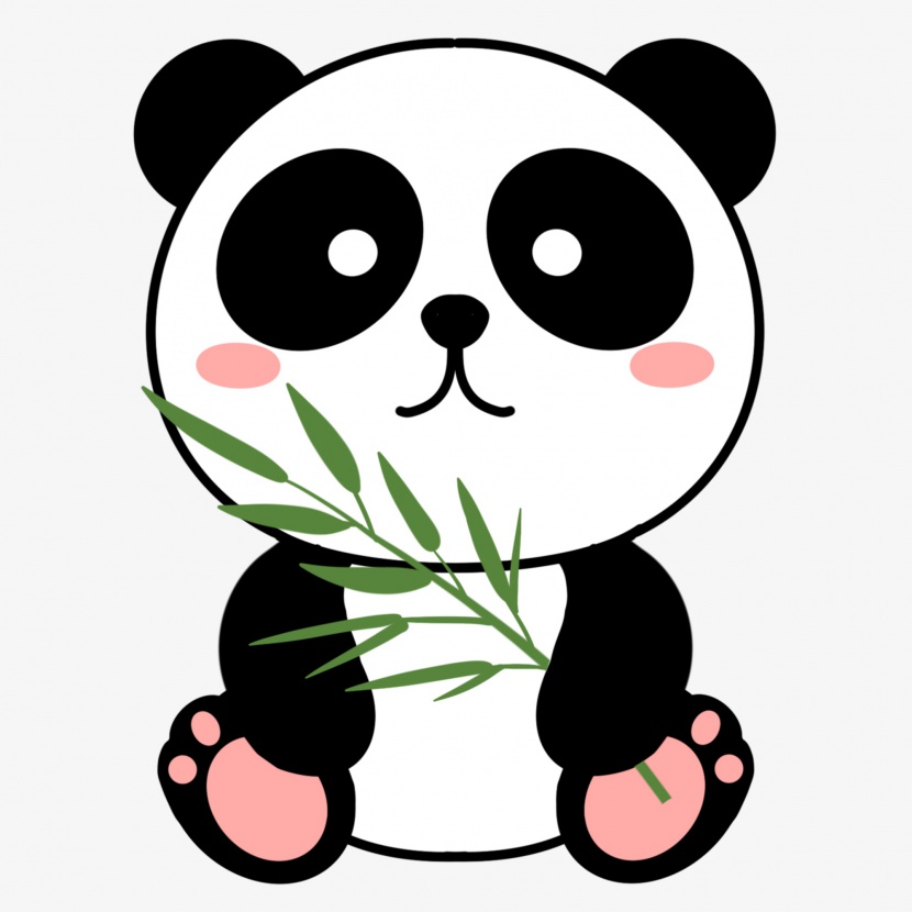 卡通可爱小动物熊猫