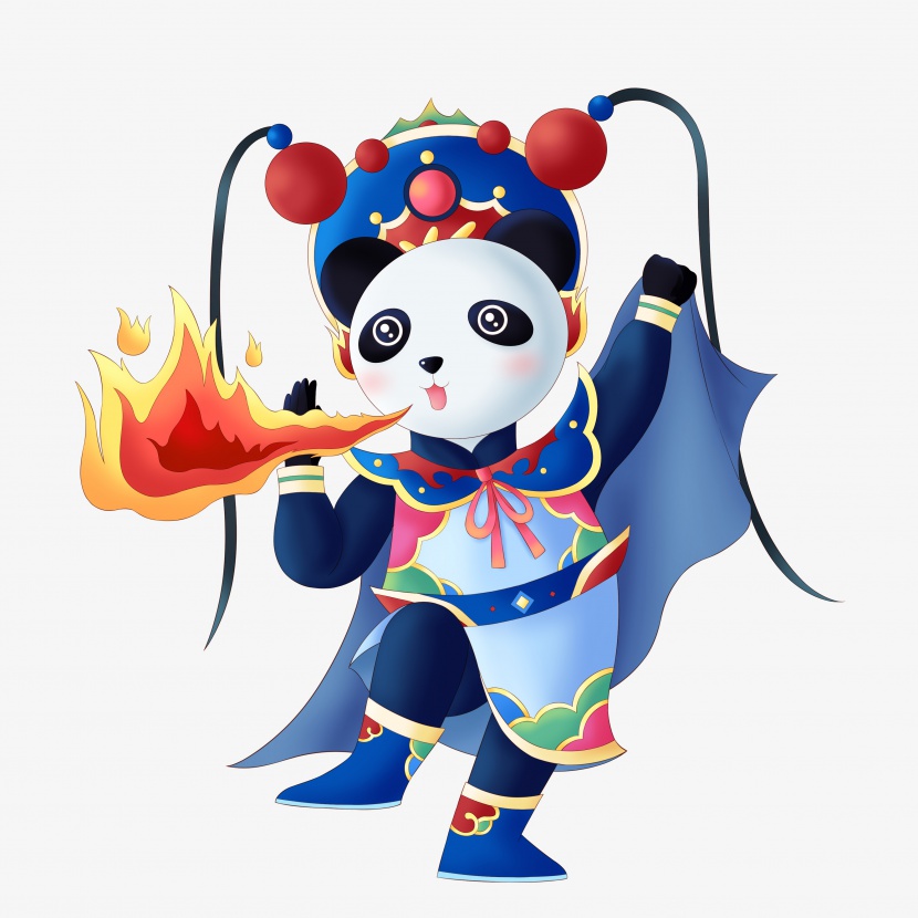 川剧四川熊猫喷火