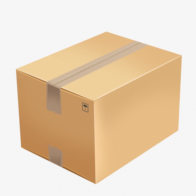 长方体创意包装盒矢量卡纸瓦楞纸