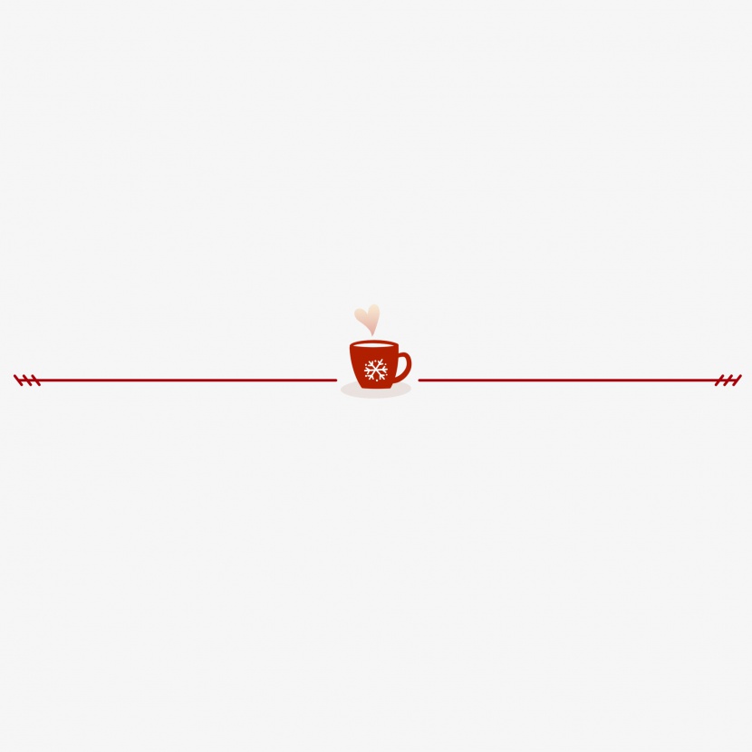 冬季咖啡杯分割线