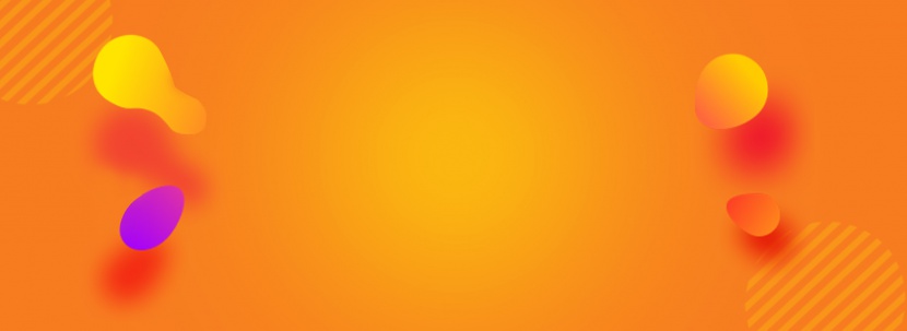 橙色创意电商装饰背景