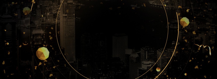 时尚科技黑色数码VR眼镜海报城市背景图