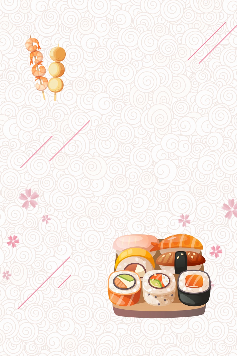 日式料理海报背景