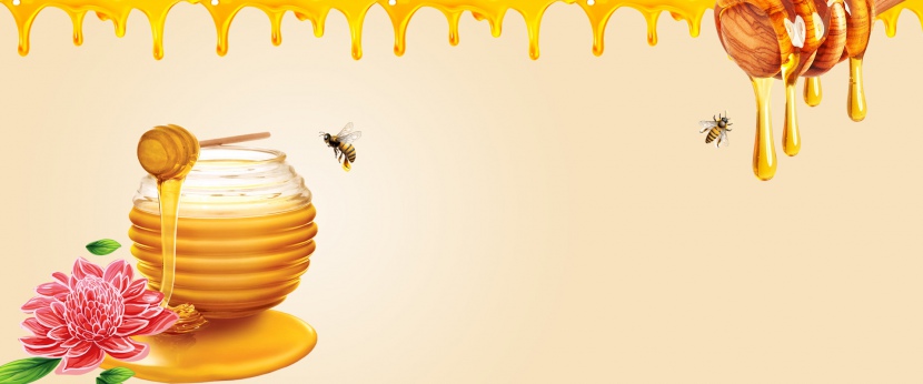 美味蜂蜜食物电商banner