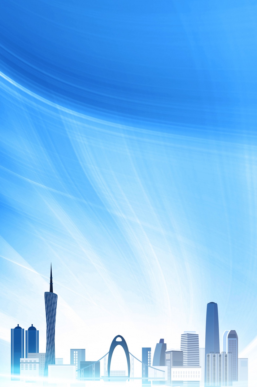 蓝色科技城市背景模板