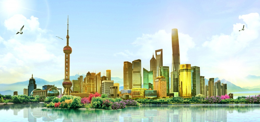 地标建筑魅力上海高清背景