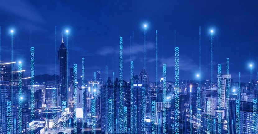 智慧科技城市数据背景