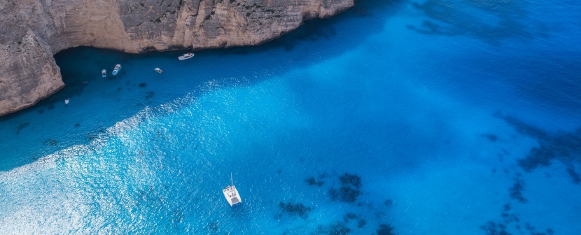 希腊沉船湾图片