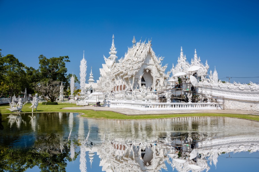 泰国泰国清莱灵光寺白庙