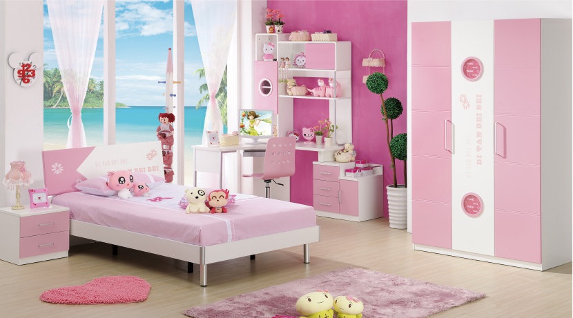 粉色儿童房装饰